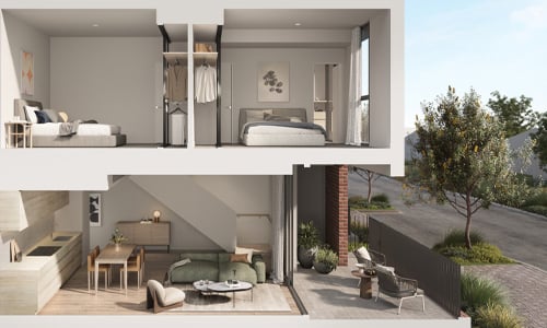 INC_2-bed-2-bath-townhome_cross-section